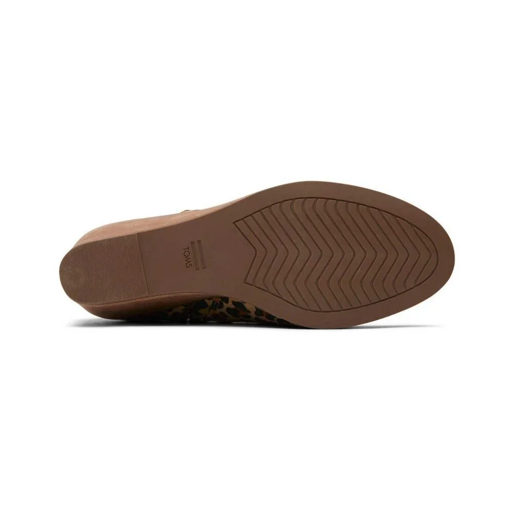 TOMS Sadie Suede Wedge in Leopard